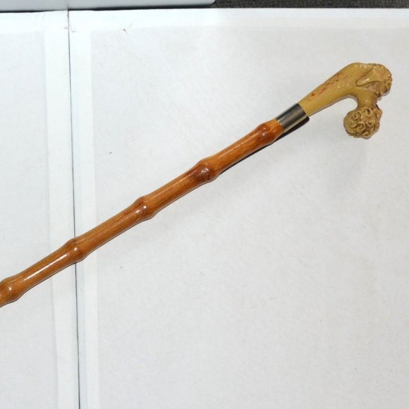 Accessories Vintage Scottie Dog Head Shoe Bamboo Shoe Horn Leather